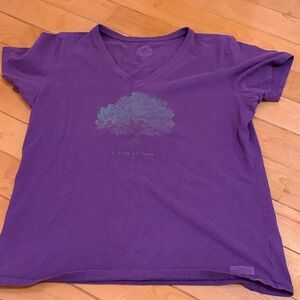 Life Is Good Purple Short Sleeve Tee